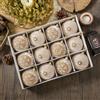 Palline Ornamento Natalizio 12 Infrangibili Schiuma per for nucleo Canapa Cor
