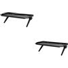 Set of 2 Scaffale Di Stoccaggio Pratico Portaoggetti Supporto Del Monitor