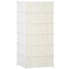 Altro Mobile Scarpiera Modulare Salvaspazio, 6 Cubi 45x35x17 cm in Acciaio e PP, Bianc