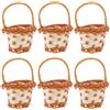 6 Pcs Craft Basket Fruit Picking for Kitchen Mini Canestro Piccoli Cestini