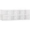 Altro Mobile Scarpiera Modulare Salvaspazio, 8 Cubi 28x36x21 cm in Plastica PP, Bianco