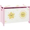 Altro Baule Portagiochi con Coperchio per Bambini per Giocattoli e Vestiti, 60x37x39 c