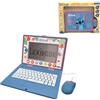 Lexibook, Disney Stitch, Computer educativo bilingue Stitch con 170 attività Inglese/Italiano, JC599Di5