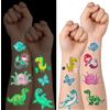 ACWOO Tatuaggi Per Bambini, 30 Fogli Luminosi Tatuaggi Temporanei Stickers, per