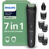 Philips Regolabarba Beard Trimmer 7in1 Ricaricabile USB MG3920 Nero