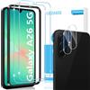 GEEMEE per Samsung Galaxy A26 5G Vetro Temperato, 2+2 Pezzi Pellicola Prottetiva
