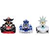 Jakks Pacific Inc. Sonic The Hedgehog Vehicles 3-Pack 1:64 Die-Cast, Include Sonic - Speed Star, Ta