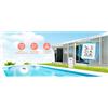 Termometro digitale per piscina con sensore interno 50x105x26mm e sonda 80x80x16
