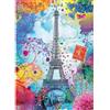Nathan-Puzzle 1500 pezzi-Torre Eiffel multicolore/Lars Stewart-Adulti e bambini