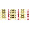 Set of 3 Giocattolo Cono Stradale Barricata in Miniatura Blocchi Stradali