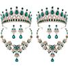 2 Pack Cerchietto Sposa Matrimonio Set Di Gioielli Con Strass Accessori Da