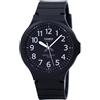 Casio Orologio Casio al quarzo analogico quadrante nero 50M MW-240-1BV da uomo