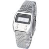 Casio Orologio unisex CASIO A1100D-1 argento acciaio inox quarzo nuovo con scatola
