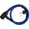 Labor Lucchetto bici con cavo a bossoli (100x1,8cm) Blu TY258