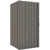 Altro Armadio da Giardino in Rattan PE con 2 Vani, 60x63x120cm, Grigio