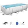 BESTWAY 56466 PISCINA FUORITERRA POWER STEEL FRAME RETTANGOLARE CM 549X274X122