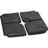 Altro Base per Ombrellone in HDPE da 4 Pezzi, Riempibili con Acqua e Sabbia max 18kg,