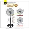 Vinco Ventilatore 3in1 Piantana Da tavolo Parete 3 Velocita Oscillazione 90W Pale 45cm