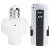 Garosa Portalampada Portalampada con Telecomando E27 Vite Supporto Wireless