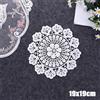 Handmade Bellissimi e nostalgici sottobicchieri in pizzo all'uncinetto per tea party e an