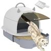 Altro Lettiera per Gatti Chiusa con Vassoio Estraibile, Paletta e Filtro ai Carboni At