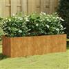 vidaXL Fioriera Rialzata da Giardino 120x40x40 cm in Acciaio Corten
