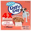 ADOC 4 X ADOC Cibo per Cani Piccoli con Manzo - 8 Buste da 100 Grammi