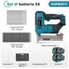 YOFIDRA 2IN1 Chiodatrice e Cucitrice a batteria pistola sparachiodi Senza Spazzole Legno