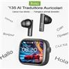 HTC NE40 Bluetooth 6.0 Auricolari Wireless Traduttore AI OWS LCD Touch Cuffie
