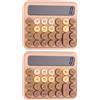 2 Pack Accessorio Di Conteggio Calcolatrice Ufficio Per Studenti Forniture