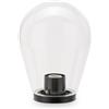 Velamp Globo per giardino, Lampione per Esterno 21,5 x 92,5 cm, Attacco E27, Compatibile LED, Impermeabile IP44, Sfera per Giardino, parchi, condomini, terrazzi. Trasparente