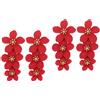 2 Pack Orecchini Per Bambina Orecchino Di Fiori Ragazze Adolescenti