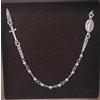 AMEN Collana Rosario Uomo Amen Argento 925 Medaglia Miracolosa Croce Coroncina CROB3