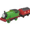 Mattel Thomas & Friends - Percy Locomotiva Motorizzata, trenino a batterie dal design c