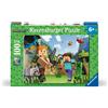 Ravensburger - Puzzle Minecraft, Puzzle 100 pezzi XXL, Puzzle Bambini 6 Anni, 49