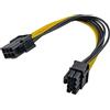AKYGA AK-CA-07 - Cavo Adattatore PCI-E a 6 Pin su Presa PCI-E a 8 Pin, 20 cm