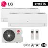 LG ELECTRONICS Climatizzatore 9000+9000 dual split LG Libero Smart WiFi ThinQ DualCool A+++ / A
