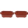 2 Pieces Vasi Di Plastica Per Piante Fioriera Rettangolare Vaso Bonsai