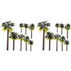 2 Count Di Palma Artificiale Alberi in Plastica Mini Albero Finto
