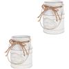 2 Pack Secchiello Per Esposizione Di Fiori Secchio Rustico Decorativo