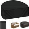 AOOWU Copertura Letto da Giardino Semicerchio Impermeabile Coperture Isola Prendisole