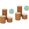 2 Count Fette Di Legno Legnetti Per Lavoretti Artigianali Piccole
