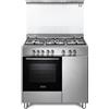 ELBA CUCINA A GAS 5 FUOCHI FORNO ELETTRICO CLASSE A 70 L COPERCHIO CRISTALLO MX965BM