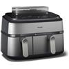 Philips Friggitrice NA555 00 5000 SERIES Airfryer Dual Basket Black