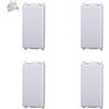 8 Pezzi Falso Polo Bianco Compatibile Vimar Plana Tappo Copriforo Placche