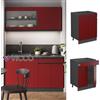 Vicco Credenza di base cassetto cucina componibile R-Line 60cm antracite rosso Vicco