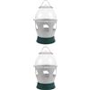 2 PCS Distributore Automatico Acqua Per Uccelli Abbeveratoio Pappagallo