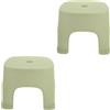 2 PCS Sgabellino Da Bagno Piccolo Sgabello Per Il Cambio Delle Scarpe