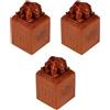 3 pezzi di sigillo cinese, pietra per calligrafia, sigillo cinese, materiale