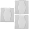3 Count Vaso Da Fiori Parete in Silicone Decorazione Del Fioriera Muro